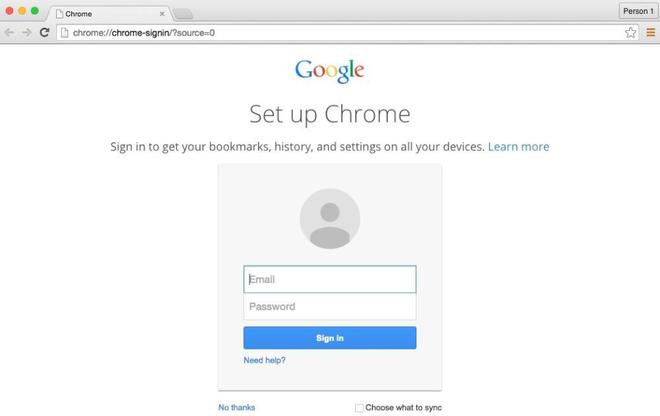 google chrome login all use first name